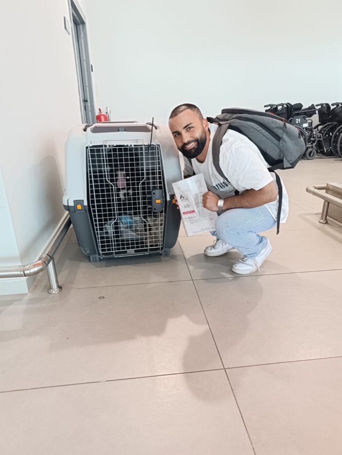 Airport pickup with Oreo